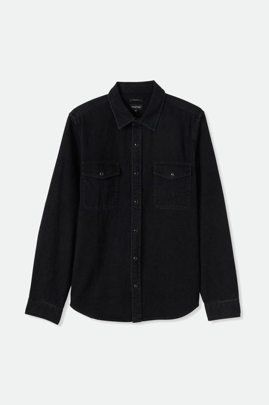 
       Brixton Wayne Stretch L/S Woven Shirt - Washed Black
     