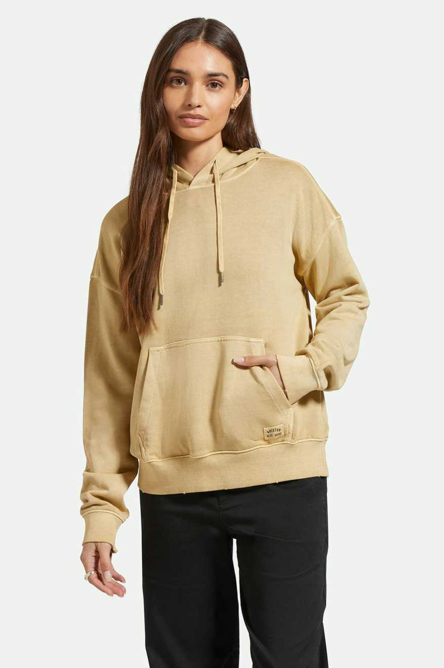 Women's Front Fit | Cross Loop French Terry Hoodie - Sand