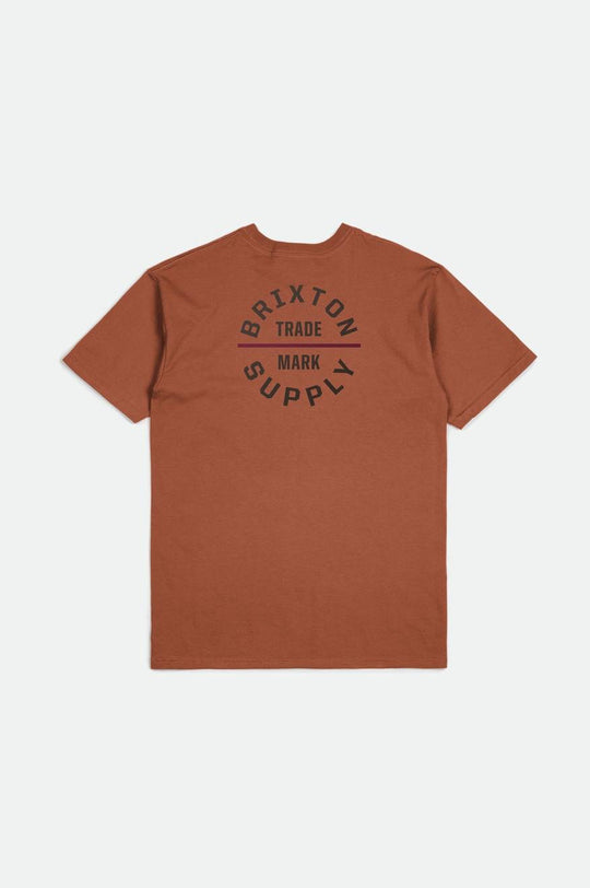 
       Brixton Oath V S/S Standard Tee - Terracotta/Washed Black/Cranberry Juice
     