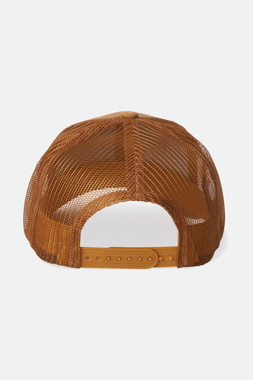 
       Brixton Crest Netplus MP Trucker Hat - Golden Brown/Golden Brown
     