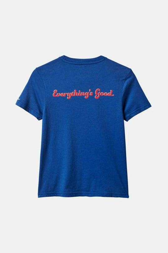 
       Brixton Everything&#39;s Good Fitted Crew T-Shirt - Surf The Web
     