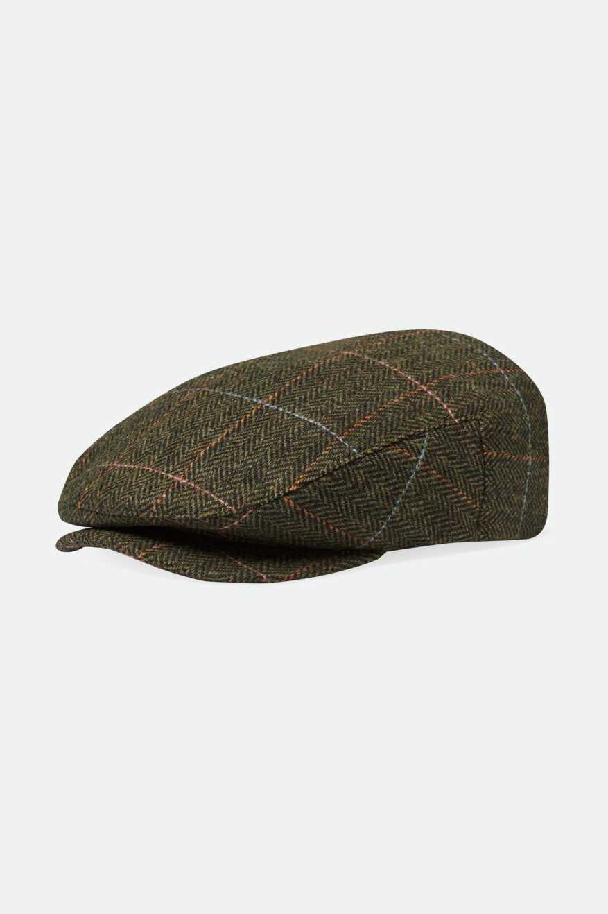 
       Brixton Unisex Hooligan Flat Cap - Bronze/Black | Main
     