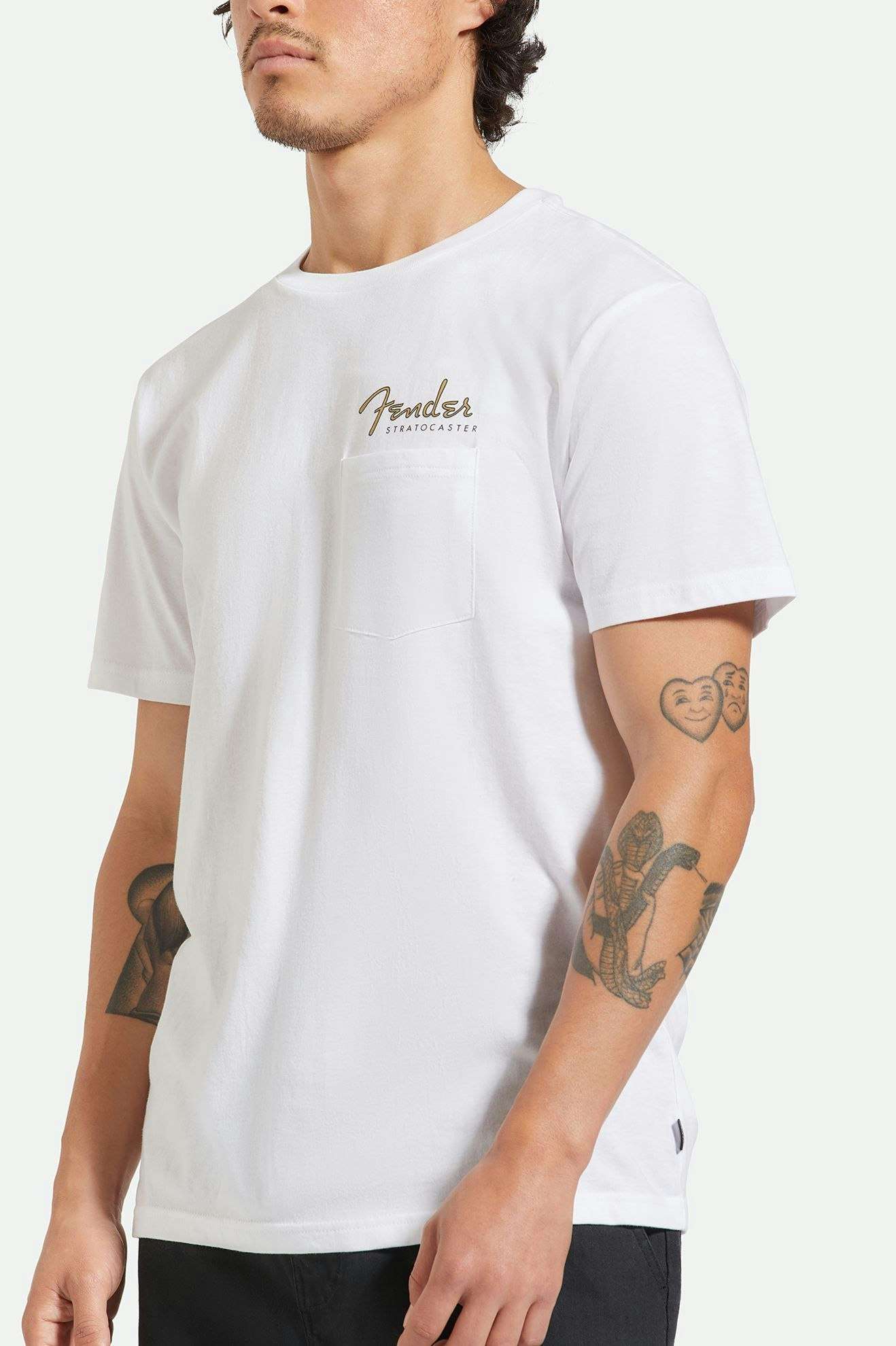 
       Men&#39;s Lifestyle 1 | Fender Volume S/S Pocket T-Shirt - White
     