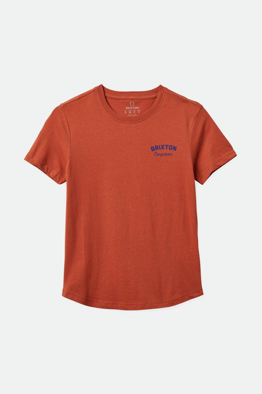 
       Brixton Empresa Fitted Crew Tee - Terracotta
     