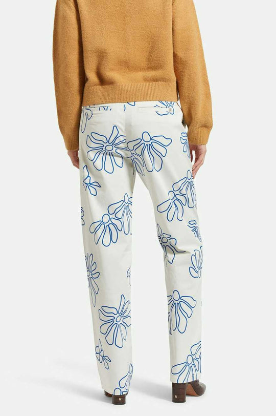 
       Back Fit Image | Bedford Pant - Off White Daisy
     