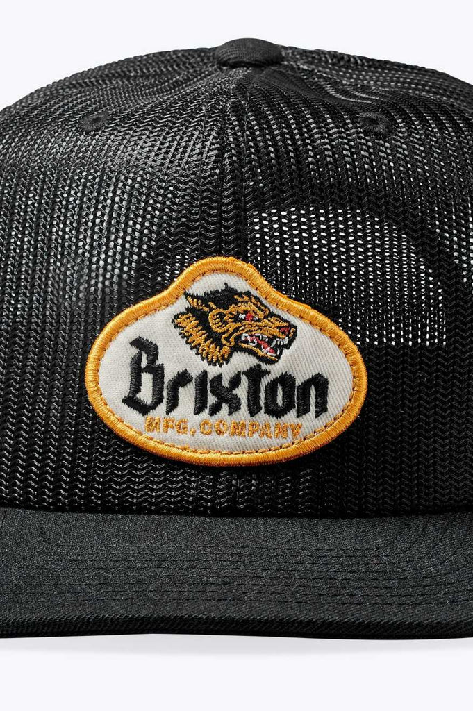 Brixton Canine Full Mesh Trucker Hat - Black/Black