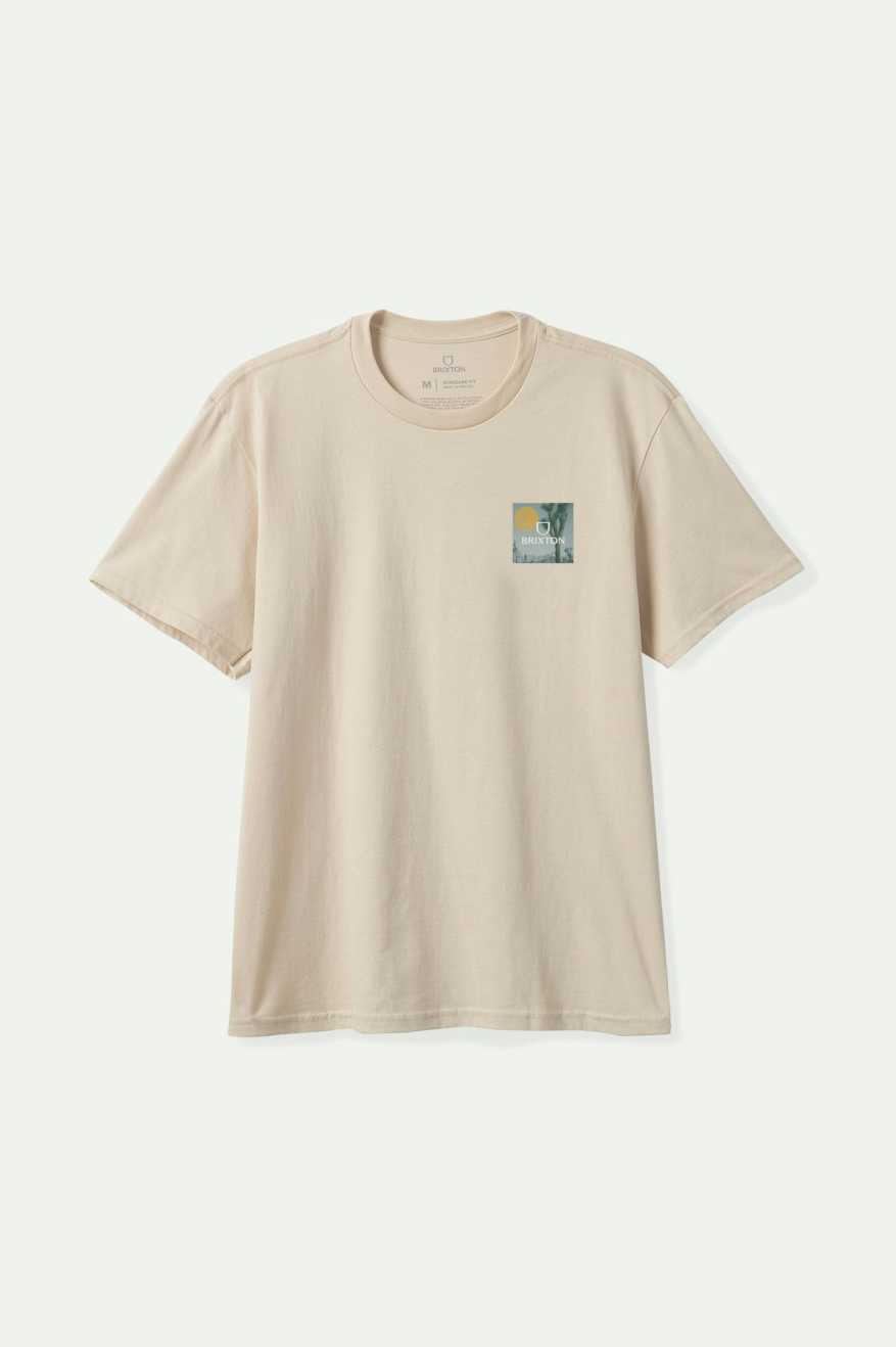 
       Brixton Alpha Square S/S Standard T-Shirt - Cream/Off White/Gold
     