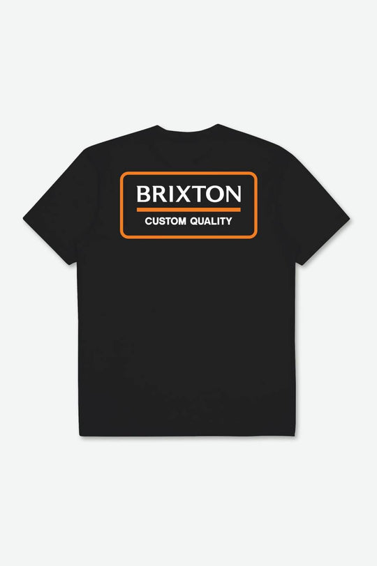 
       Brixton Palmer Proper S/S Standard Tee - Black/Orange/White
     