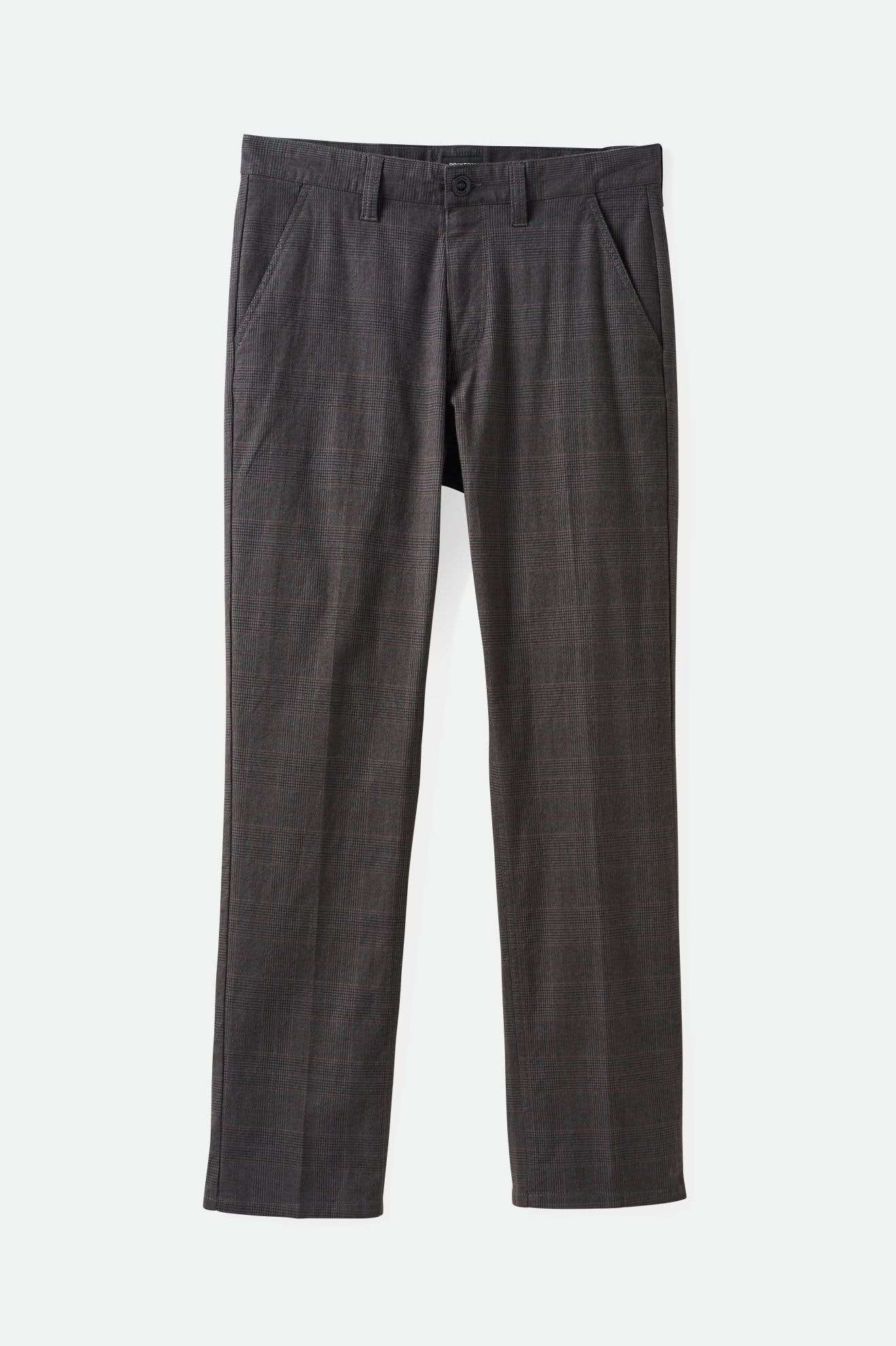 
       Brixton Men&#39;s Choice Chino Regular Pant - Black Houndstooth | Main
     