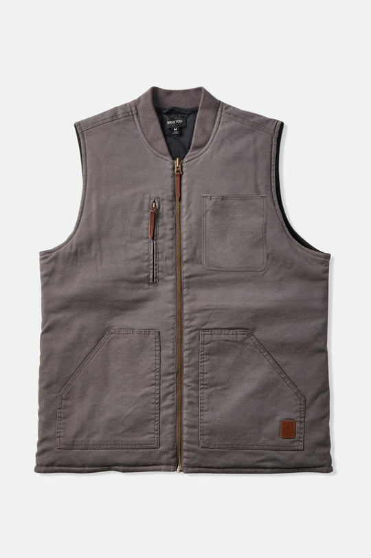 
       Brixton Abraham Builders Reversible Vest - Charcoal/Black
     