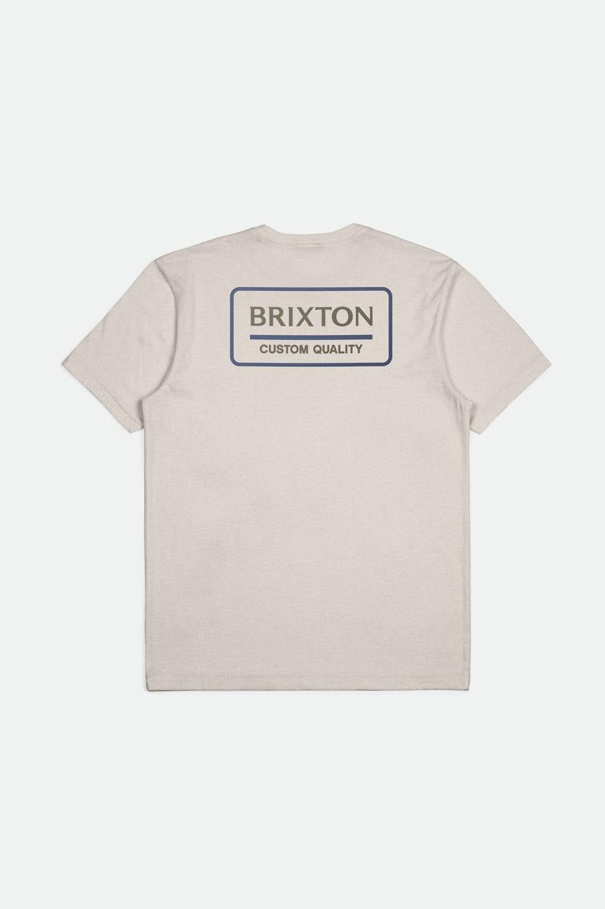 
       Brixton Palmer Proper S/S Standard Tee - Cream/Pacific Blue/Olive Surplus
     