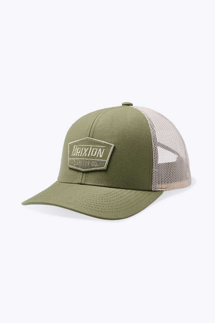 
       Brixton Regal Netplus Trucker Hat - Olive Surplus/Sand
     