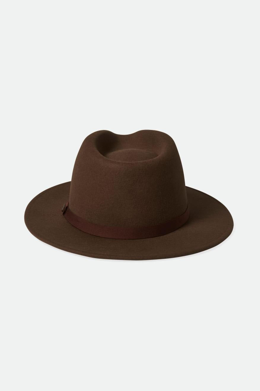 
       Brixton Messer Packable Fedora - Dark Earth
     