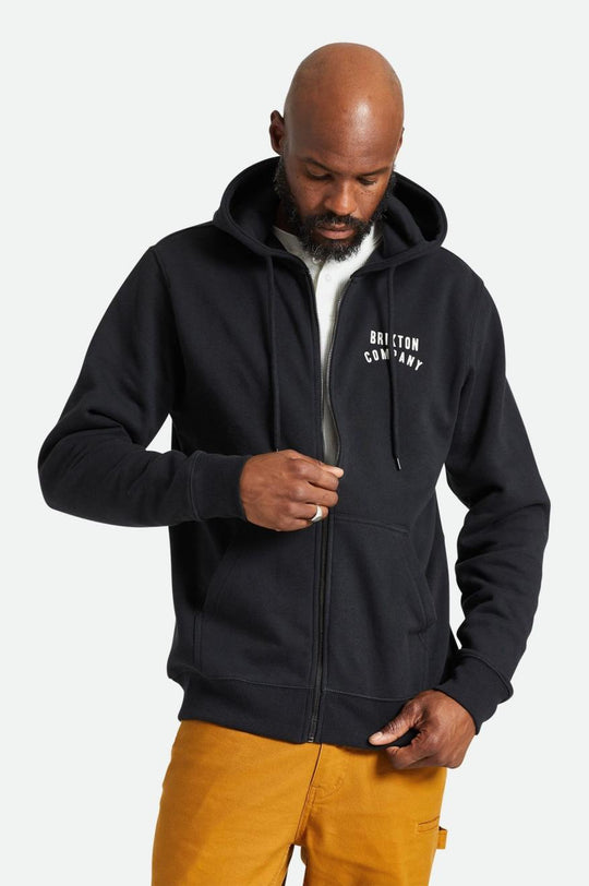 
       Brixton Woodburn Fleece Full Zip - Black
     