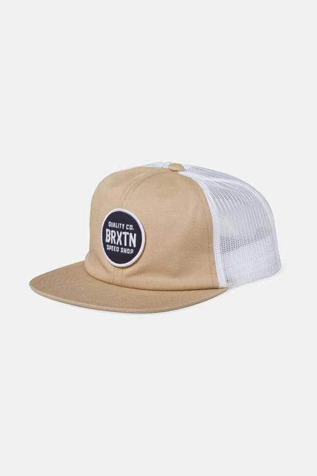 Brixton Men's Gateway Netplus Trucker Hat - Sand/Off White | Main