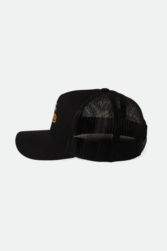 
       Brixton Postal C Netplus MP Trucker Hat - Black/Black
     