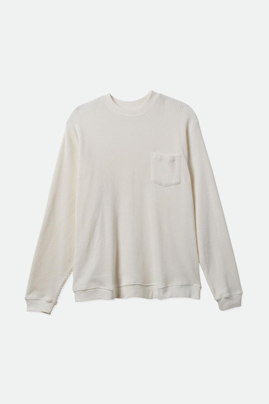 
       Brixton Corded L/S Sweater Pocket Knit - Off White
     