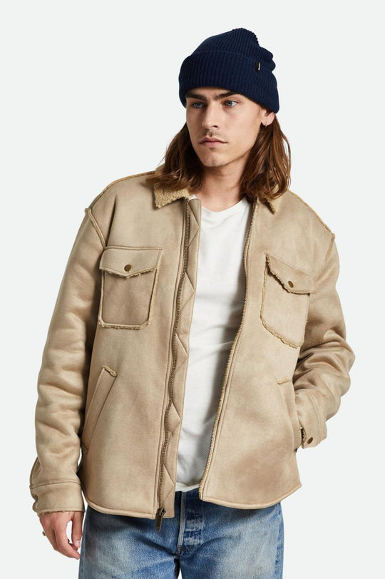 
       Brixton Durham Reserve Vegan Shearling Jacket - Sand
     