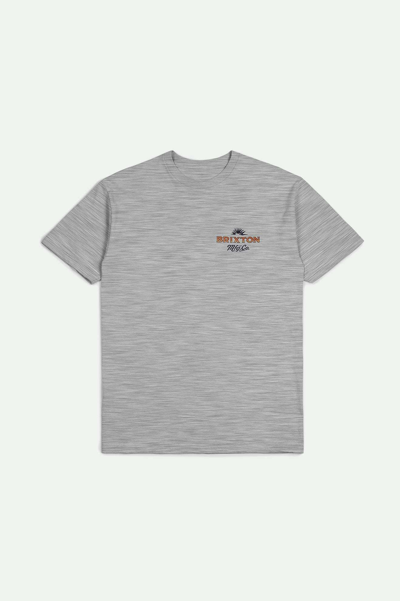 
       Brixton Men&#39;s Wrangling S/S Standard T-Shirt - Heather Grey | Main
     