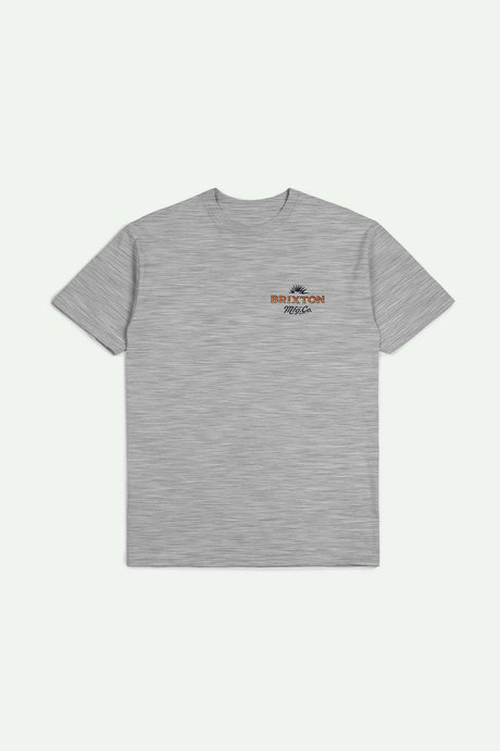 
       Brixton Men&#39;s Wrangling S/S Standard T-Shirt - Heather Grey | Main
     