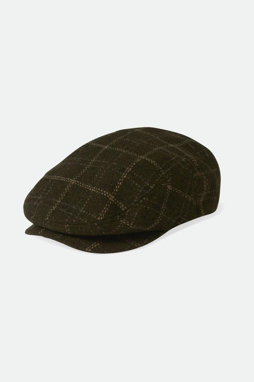 
       Brixton Hooligan Lightweight Flat Cap - Moss/Beige
     