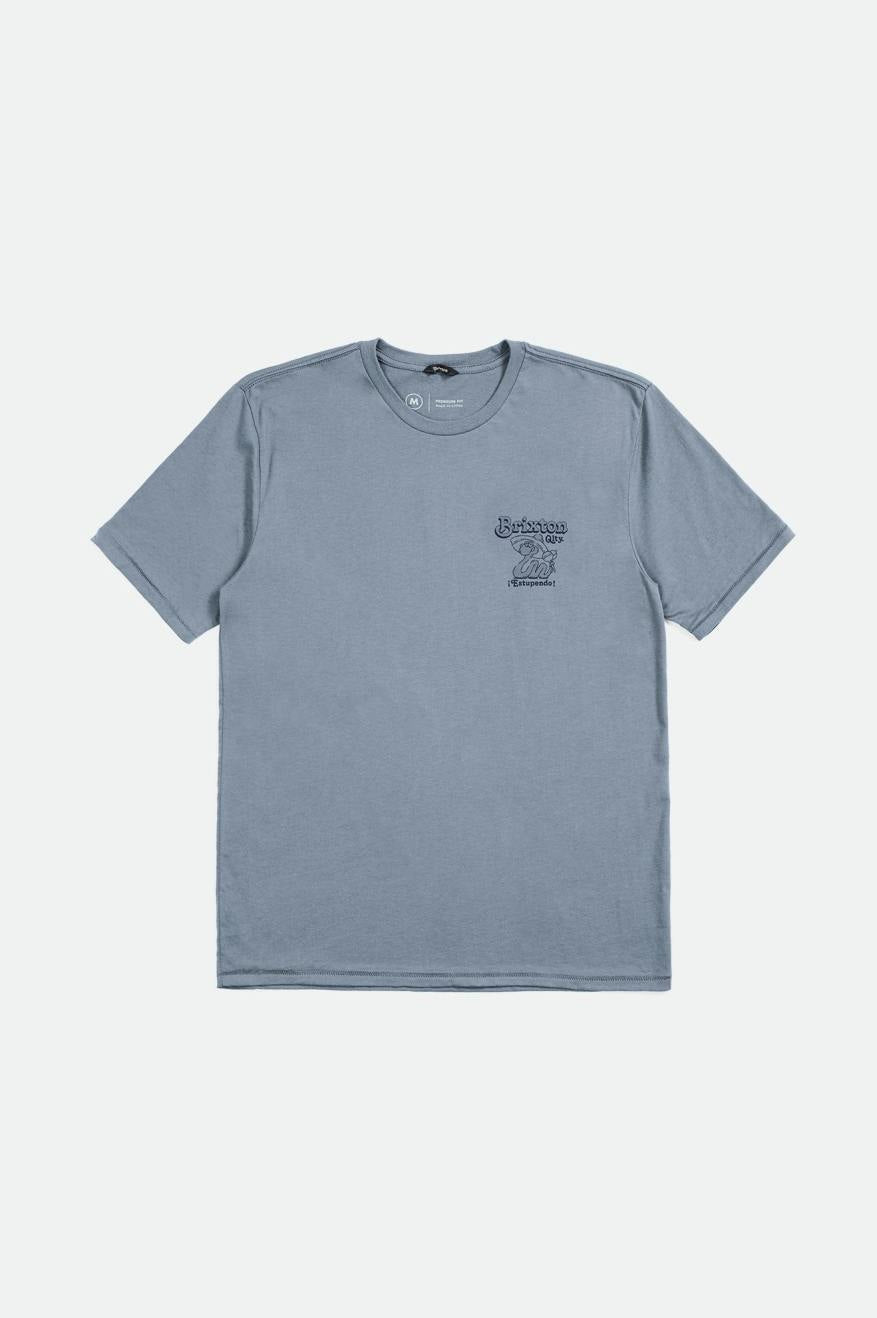 
       Brixton Estupendo S/S Tailored Tee - Dusty Blue
     