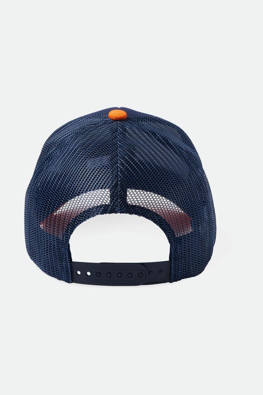 
       Brixton Crest Netplus MP Trucker Hat - Washed Navy/Paradise Orange
     