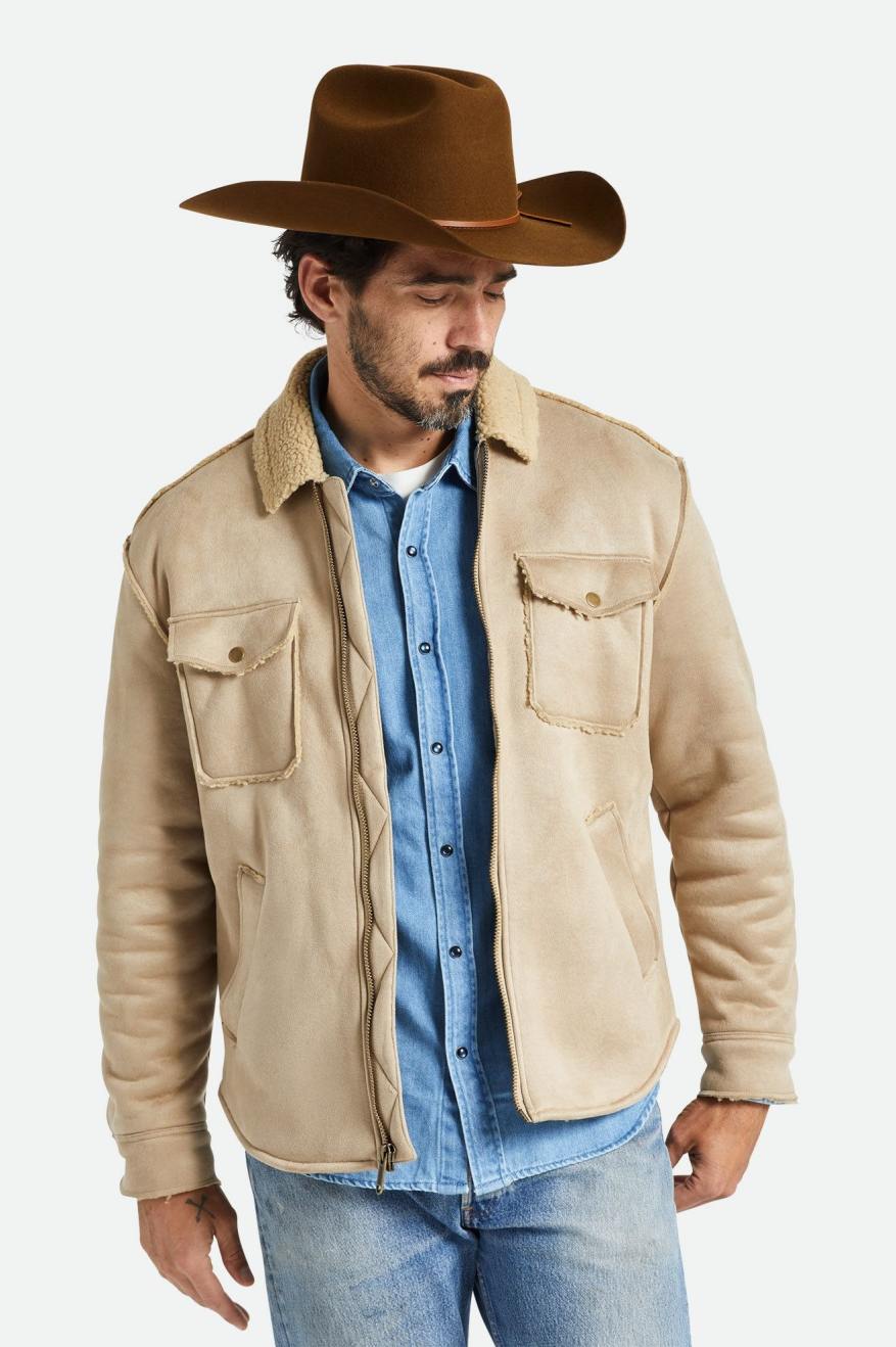 
       Brixton Durham Reserve Vegan Shearling Jacket - Sand
     