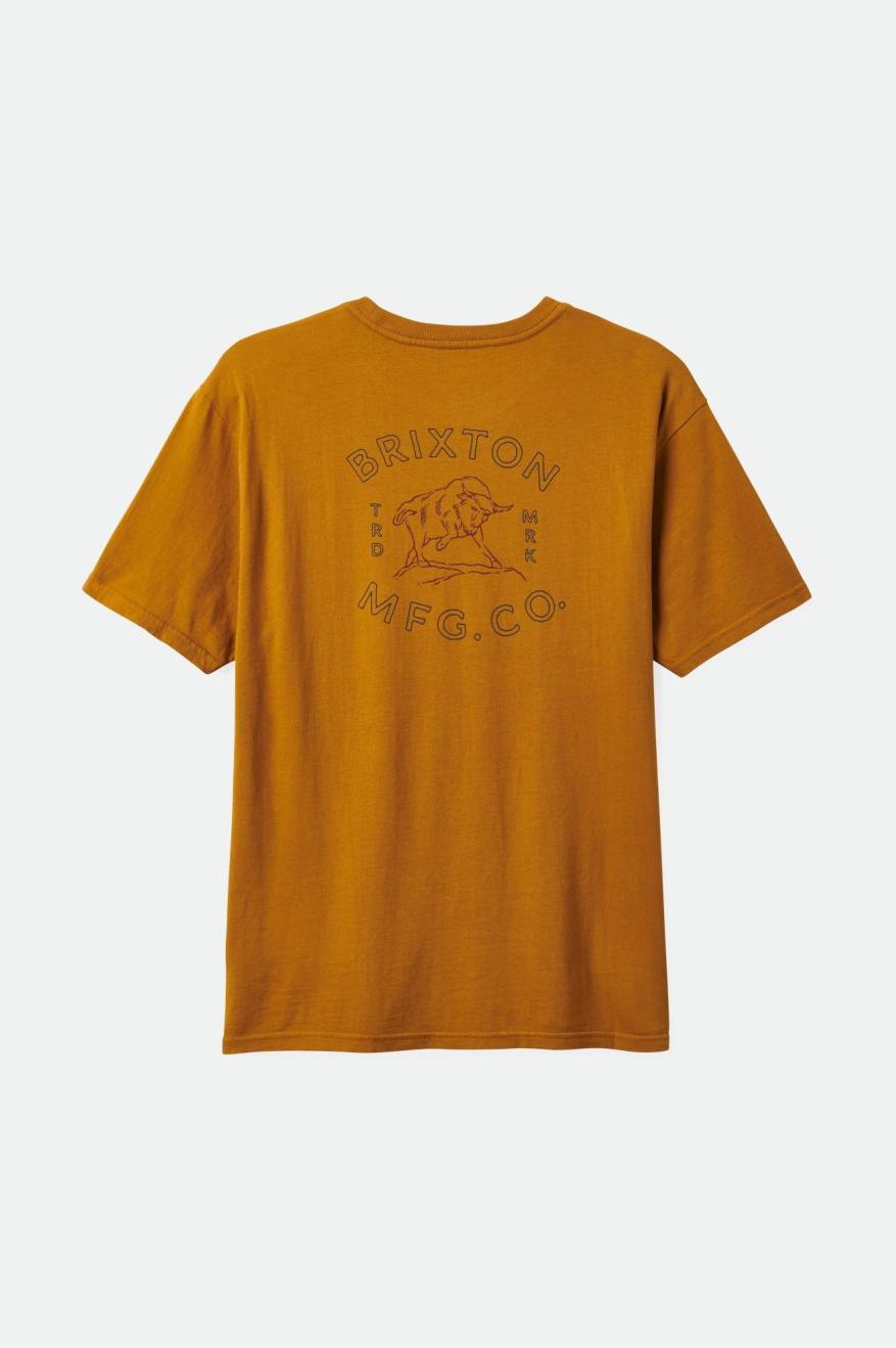 
       Brixton Bryden S/S Relaxed Tee - Golden Brown Classic Wash
     