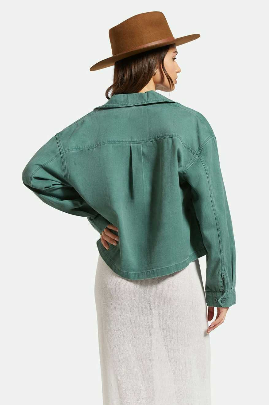 
       Back Fit Image | Utopia L/S Overshirt - Garden Topiary
     