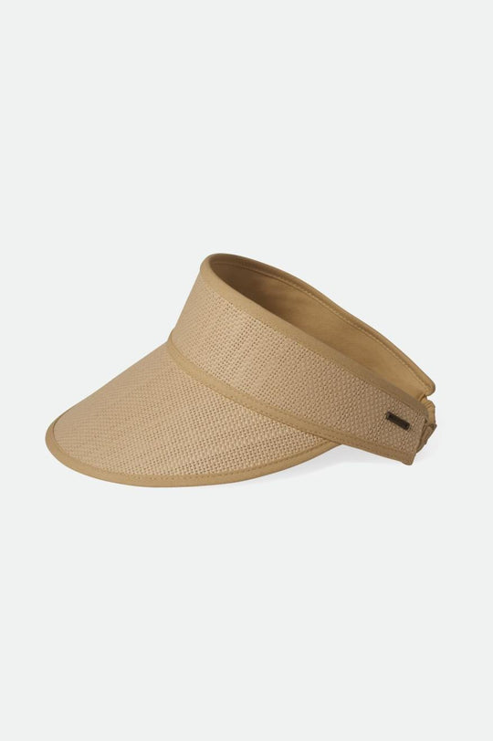 
       Brixton Newport Straw Visor - Natural/Natural
     