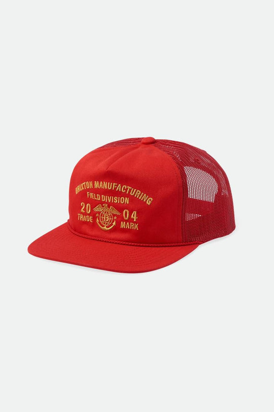 
       Brixton Division MP Trucker Hat - Aloha Red/Aloha Red
     