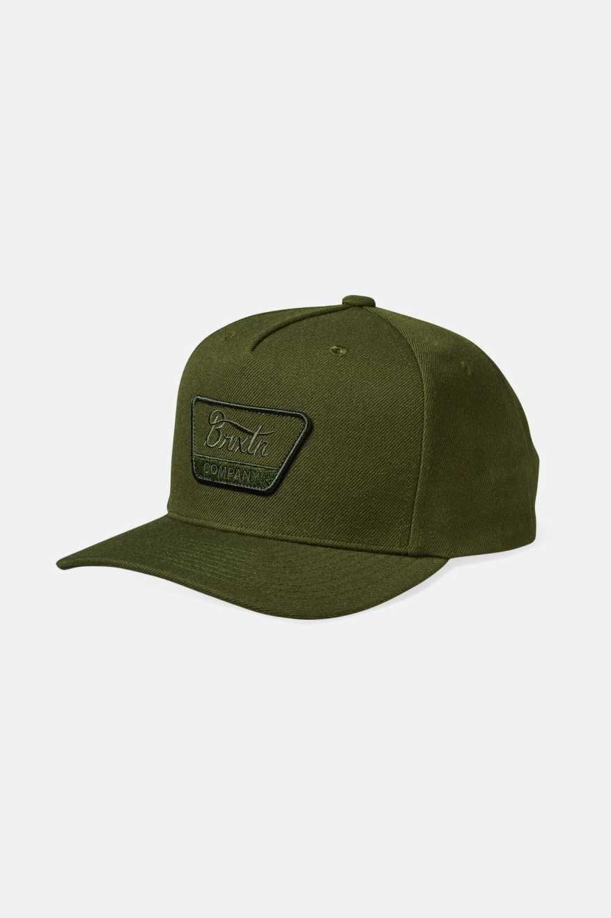 
       Brixton Men&#39;s Linwood Netplus Snapback - Moss/Moss | Main
     