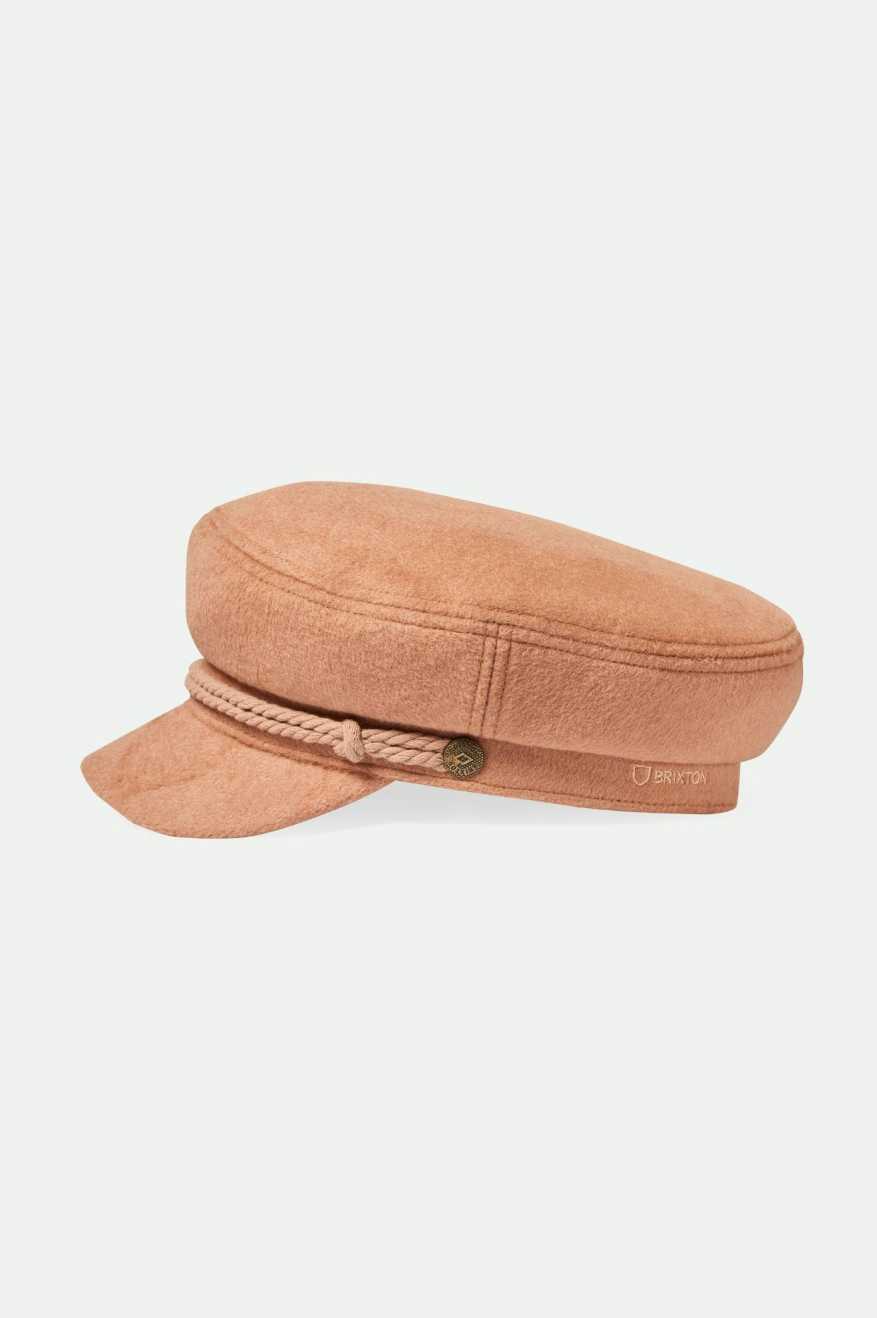 
       Extra Laydown Image 1 | Fiddler Fisherman Cap - Rose Gold
     