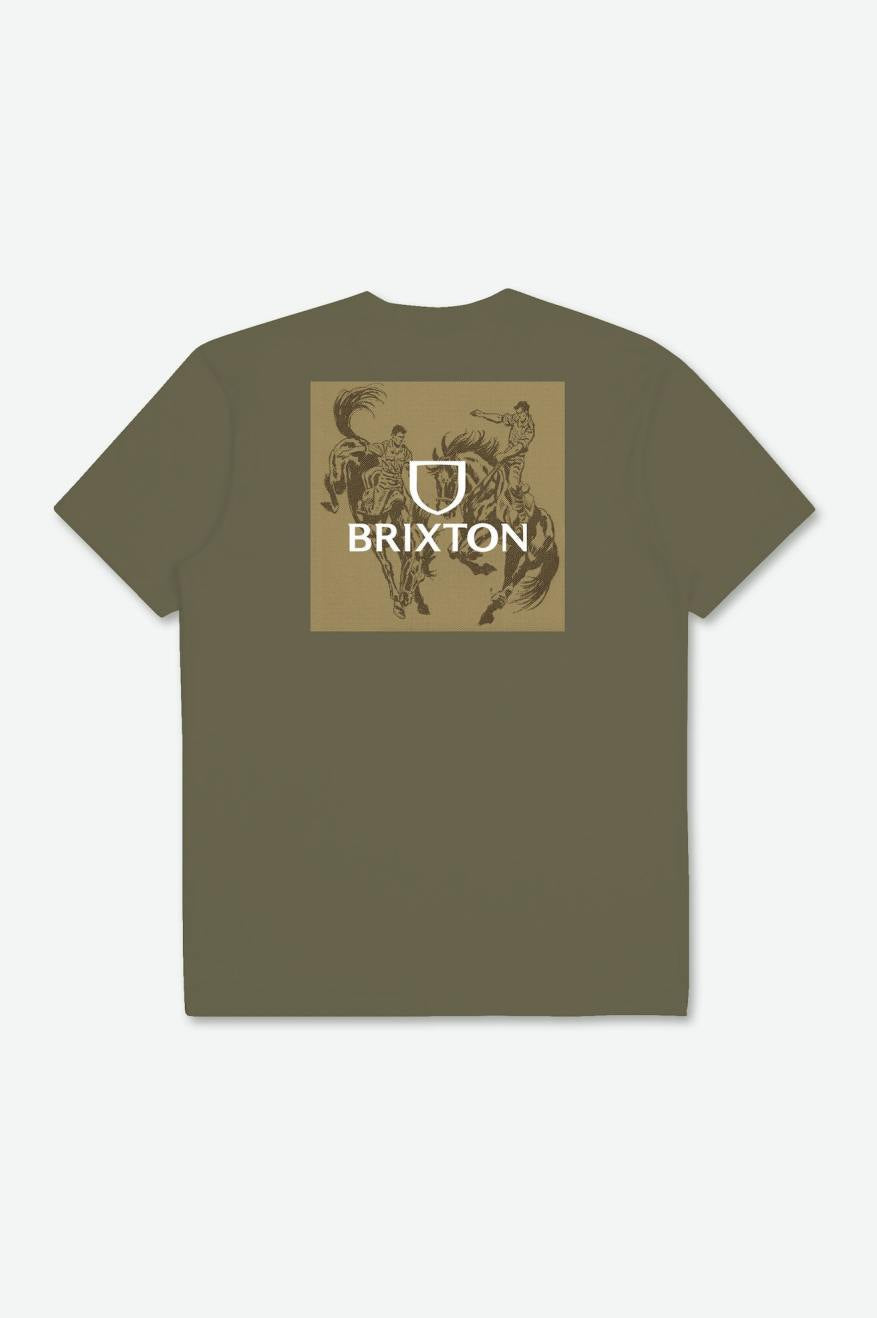 
       Brixton Alpha Square S/S Standard Tee - Olive Surplus/Antelope/Off White
     