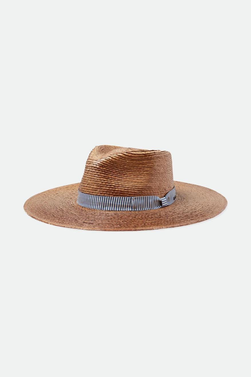 
       Brixton Jo Straw Rancher Hat Limited - Coffee/Washed Navy/Biscotti
     