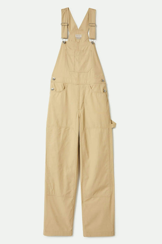 
       Women&#39;s Utility Overall in the color Pale Khaki - Front Product View
     