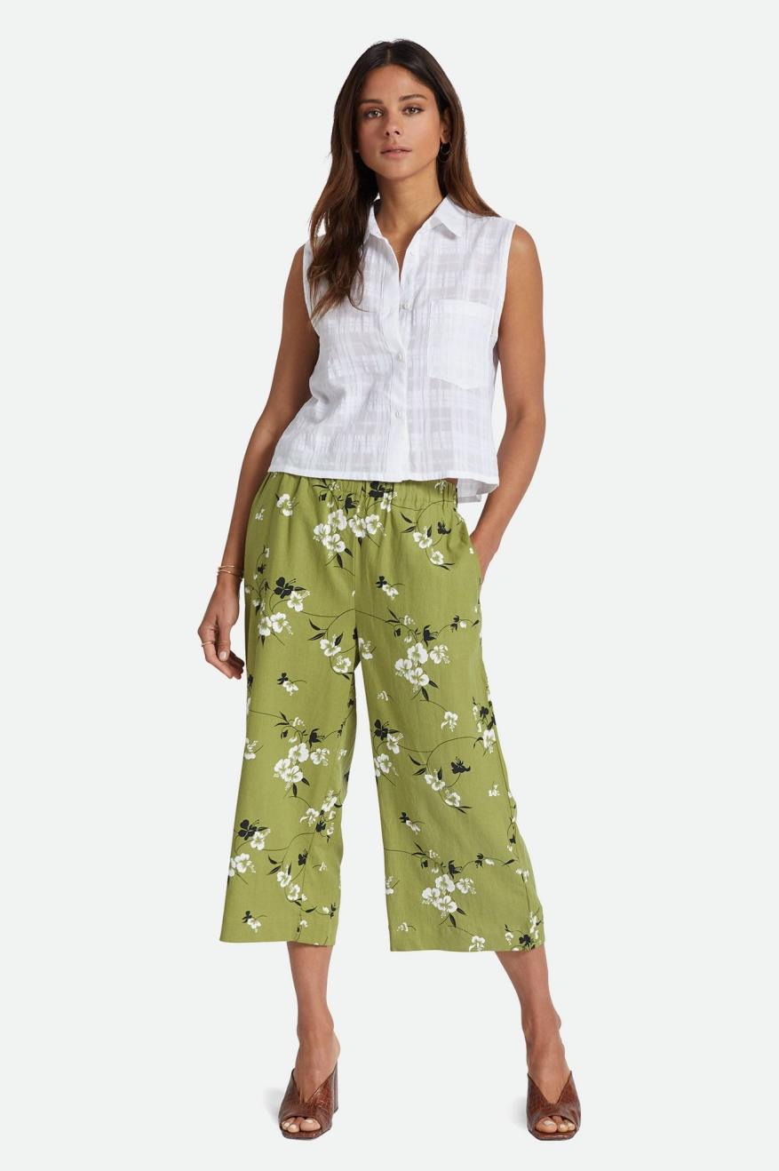 
       Brixton Lanai Linen Wide Leg Pant - Moss
     