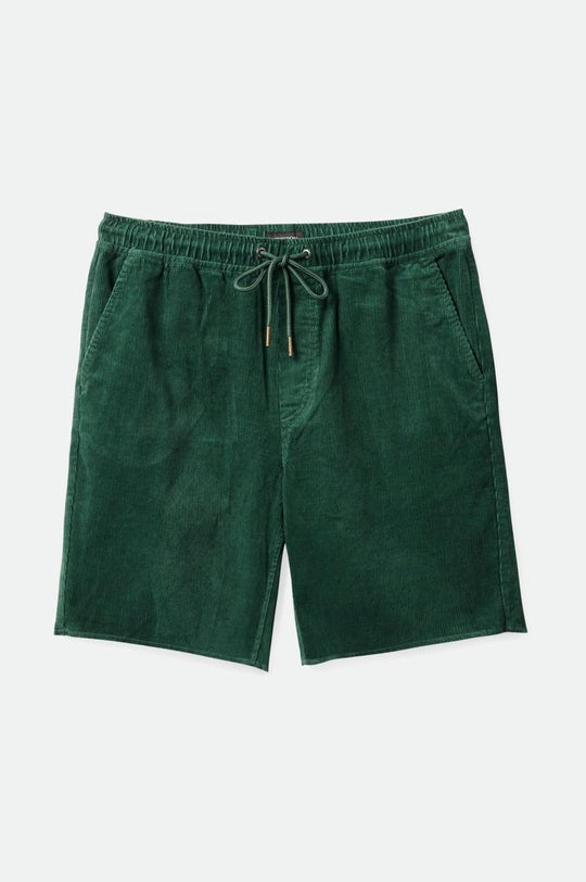 
       Brixton Madrid II Corduroy Short 8&quot; - Trekking Green Cord
     