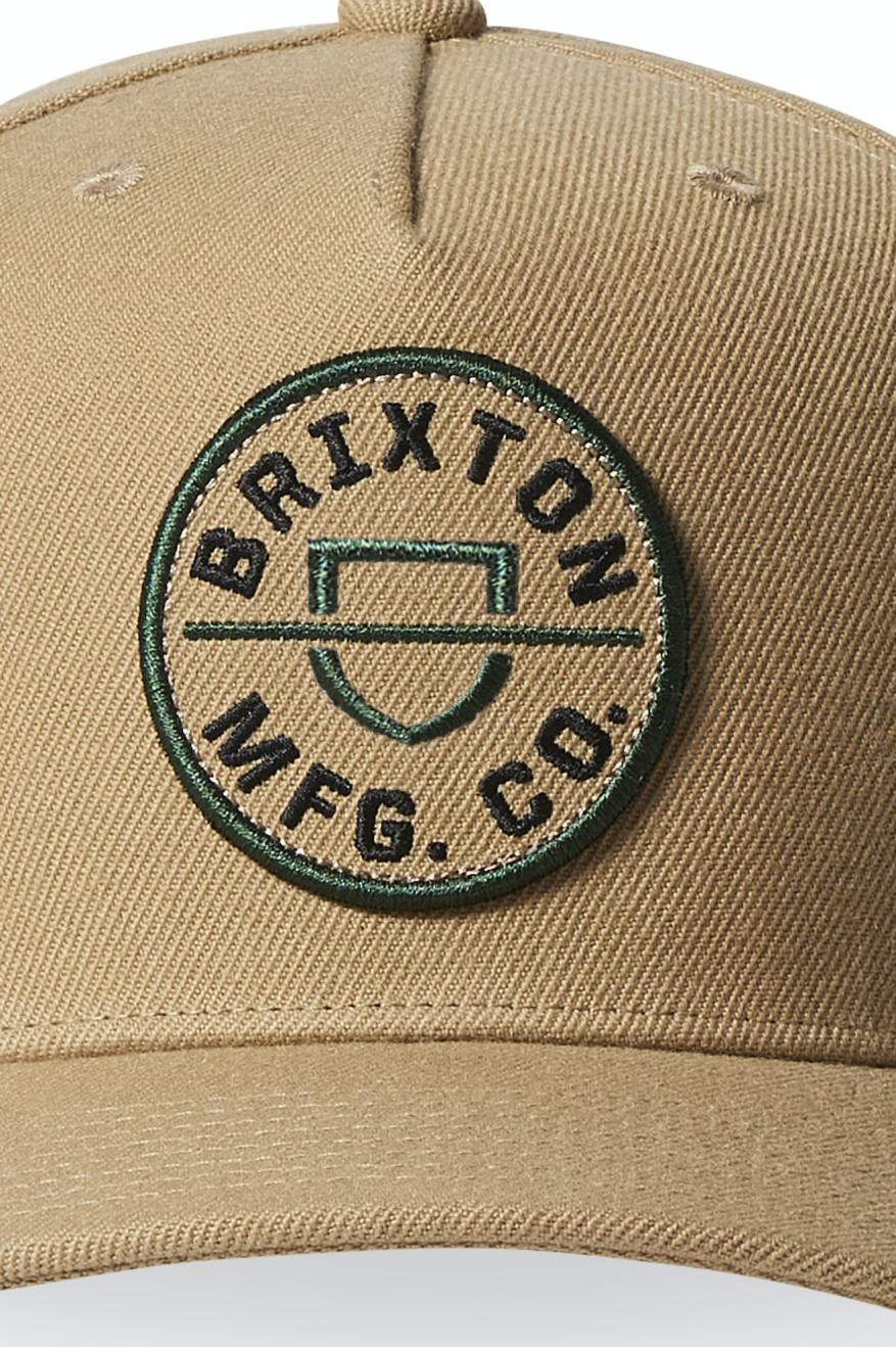 
       Brixton Crest C Netplus MP Snapback - Sand/Pine Needle
     