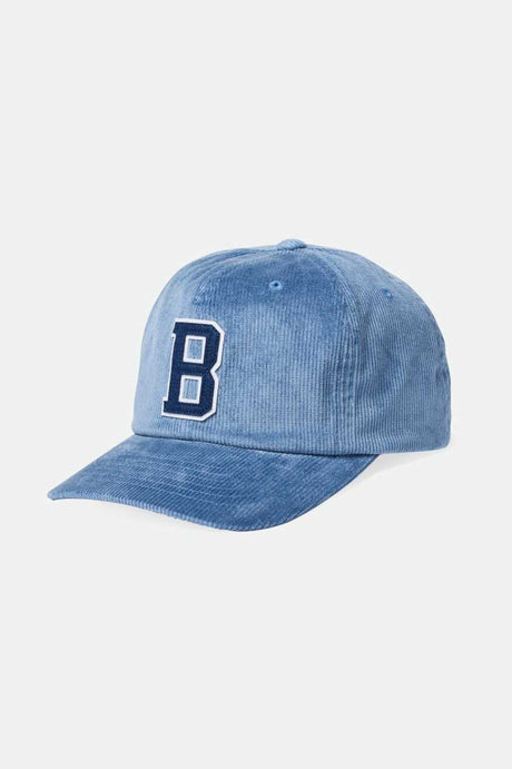 Brixton Men's Big B Adjustable Hat - Blue Mirage Cord | Main