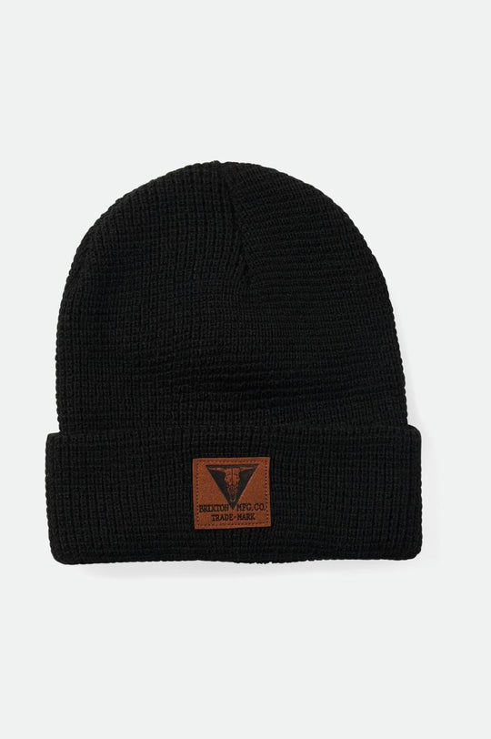 
       Brixton Galveston Waffle Knit Beanie - Black
     