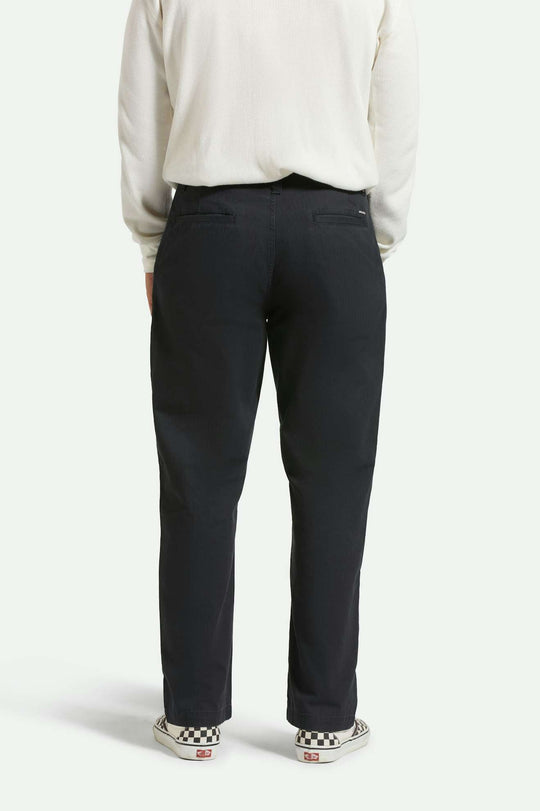 
       Men&#39;s Back Fit Image | Surplus Herringbone Relaxed Trouser Pant - Washed Black
     