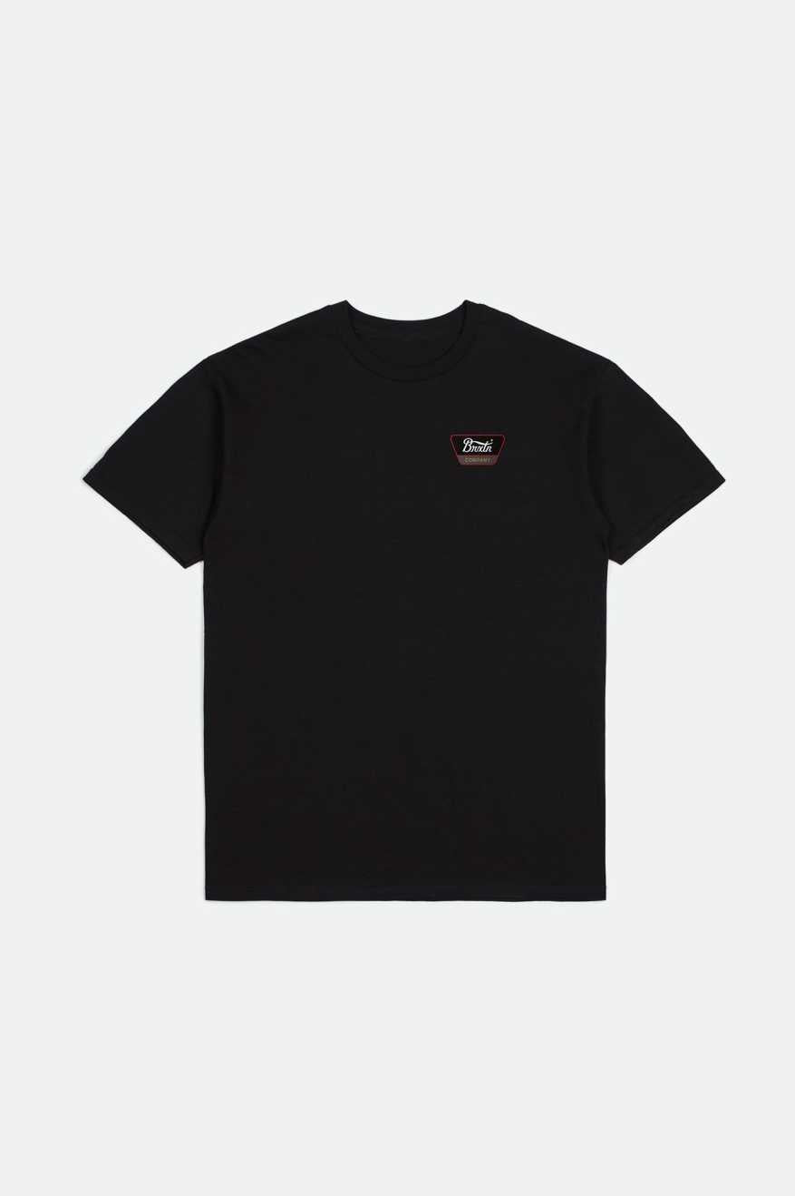 
       Brixton Linwood S/S Standard T-Shirt - Black/Casa Red/White
     