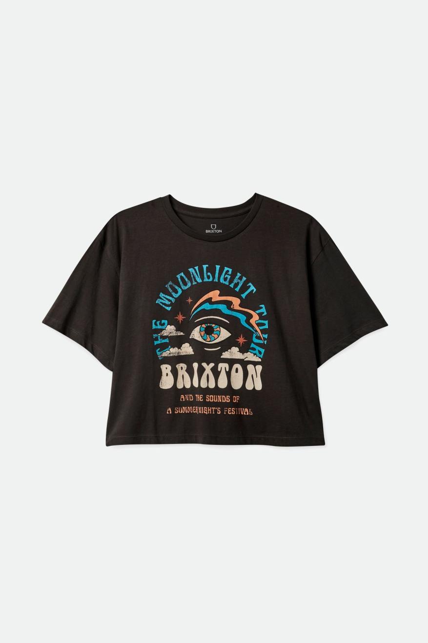 
       Brixton Moonlight Tour S/S Skimmer Tee - Washed Black
     