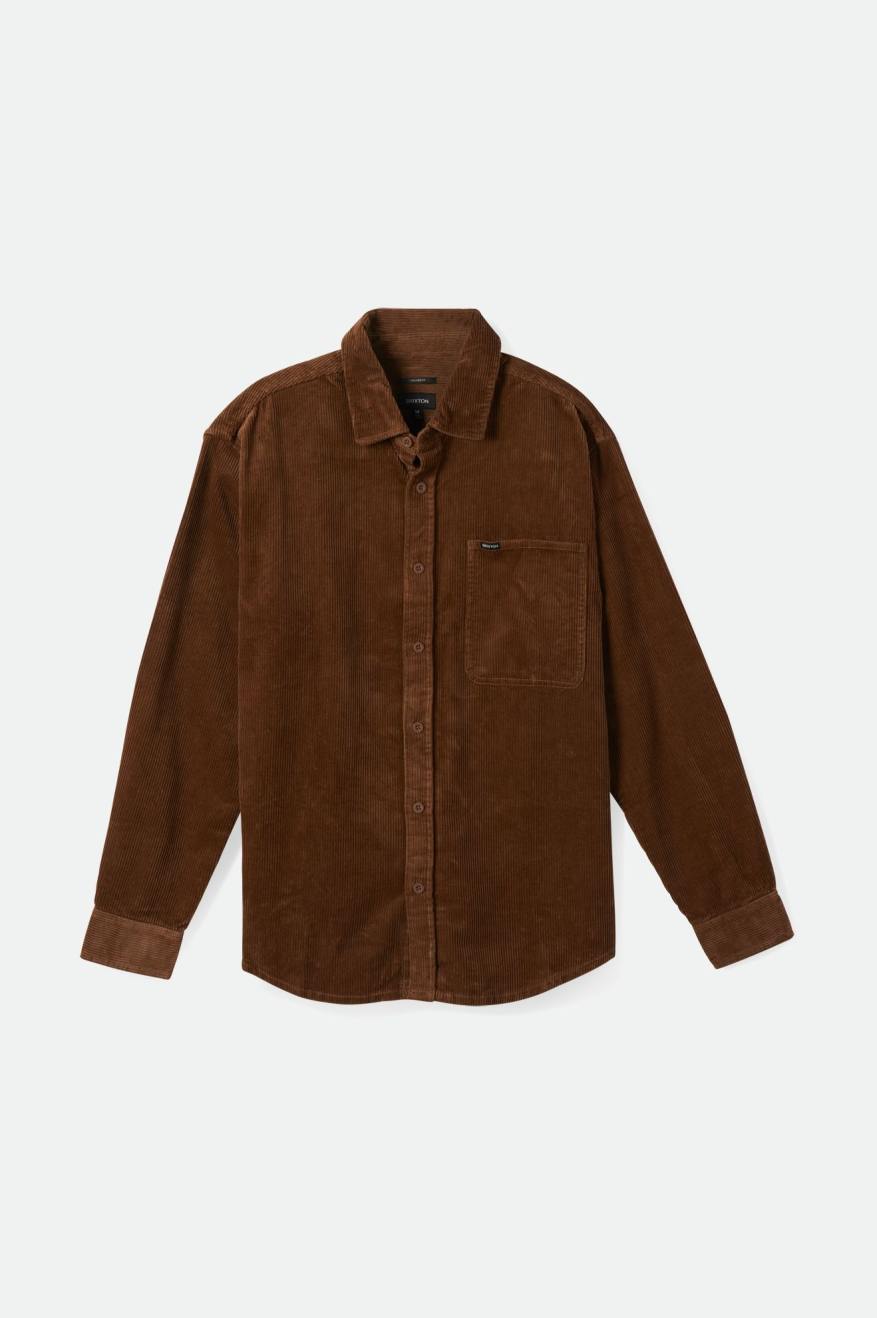 
       Brixton Porter Corduroy L/S Overshirt - Bison
     