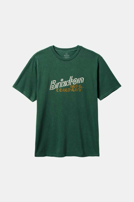 
       Brixton Gustin S/S Standard T-Shirt - Trekking Green Worn Wash
     