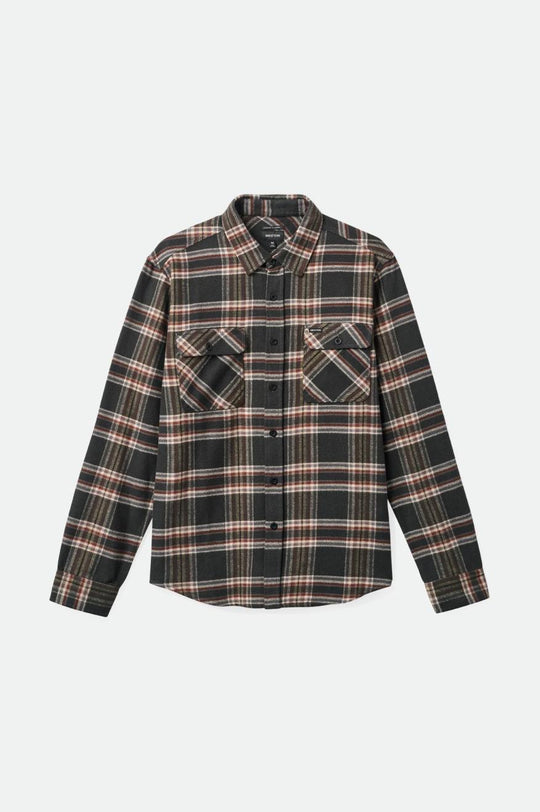 
       Brixton Bowery L/S Flannel - Black/Charcoal/Off White
     