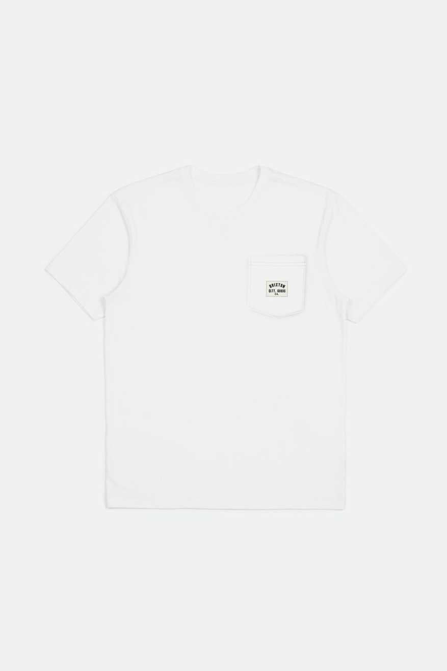 
       Brixton Woodburn S/S Tailored Pocket T-shirt - White
     