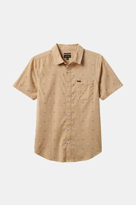 Charter Print S/S Woven Shirt - Sand Pyramid